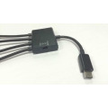 4 en 1 Adaptador del cable del anfitrión del eje de Micro USB OTG multi cable para Samsung / Tablet